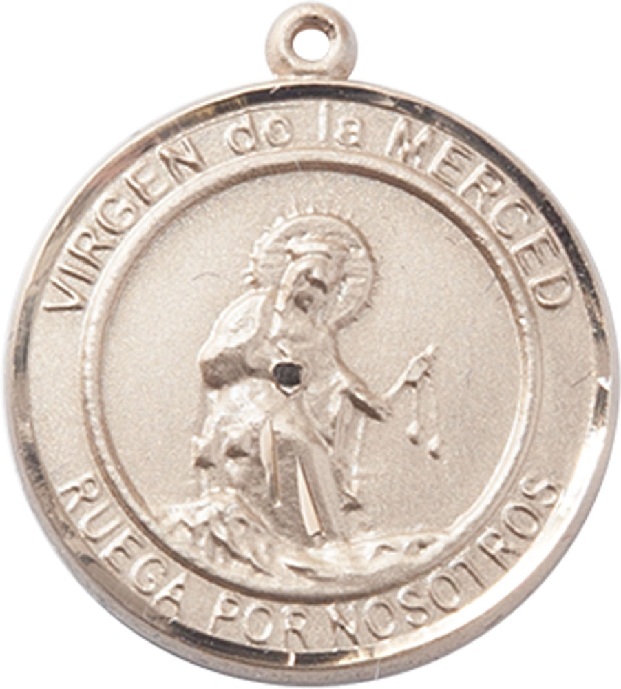 14kt Gold Virgen de la Merce Medal