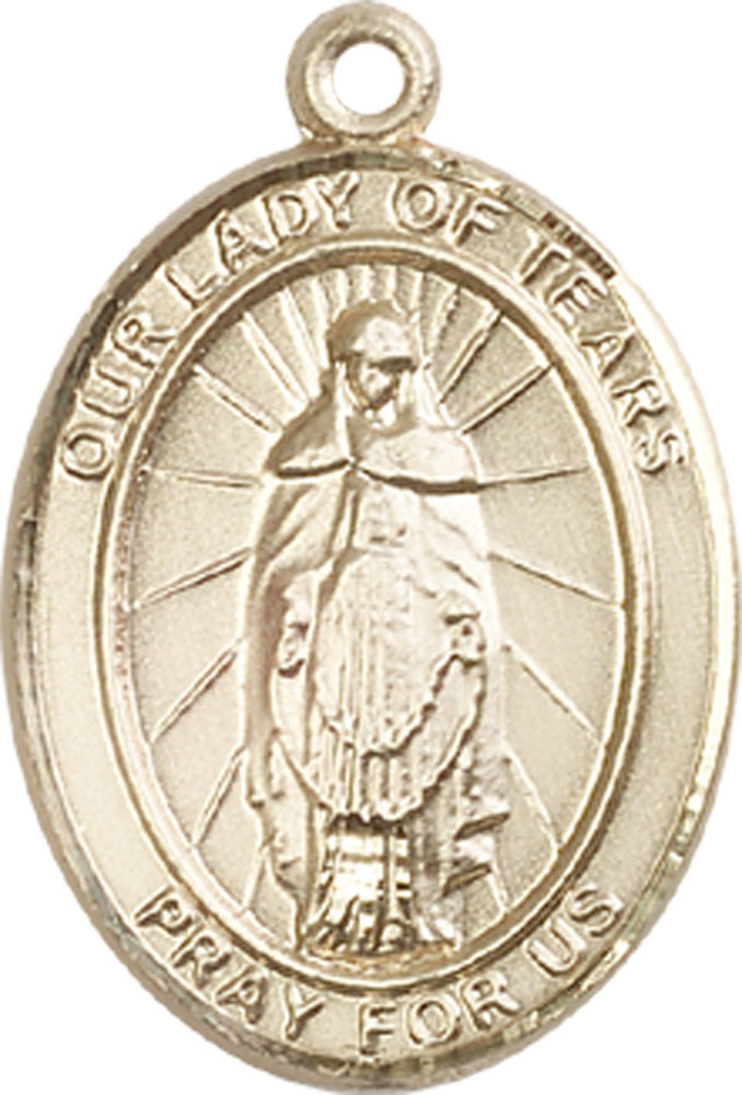 14kt Gold Our Lady of Tears Medal