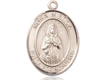14kt Gold Rosa Mystica Medal