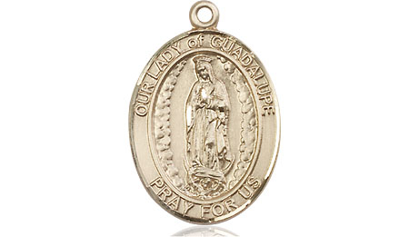 14kt Gold Our Lady of Guadalupe Medal