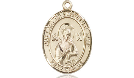 14kt Gold Our Lady of Perpetual Help Medal