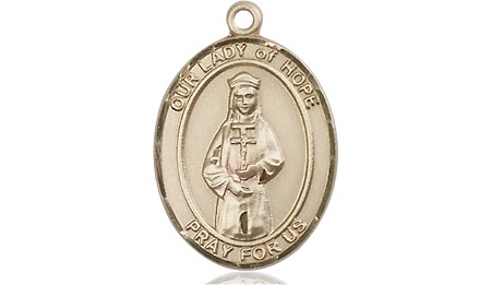14kt Gold Our Lady of Hope Medal