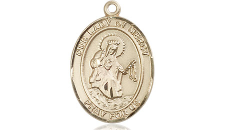 14kt Gold Our Lady of Mercy Medal