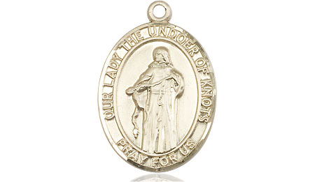 14kt Gold Our Lady of Knots Medal