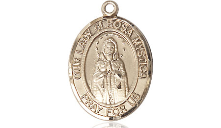 14kt Gold Our Lady of Rosa Mystica Medal