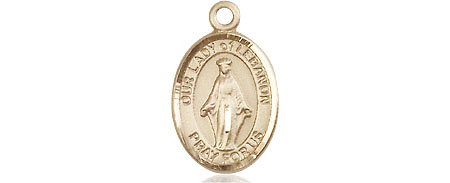 14kt Gold Our Lady of Lebanon Medal