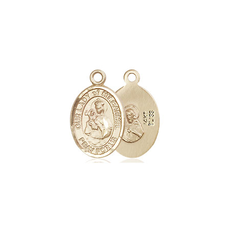 14kt Gold Our Lady of Mount Carmel Medal