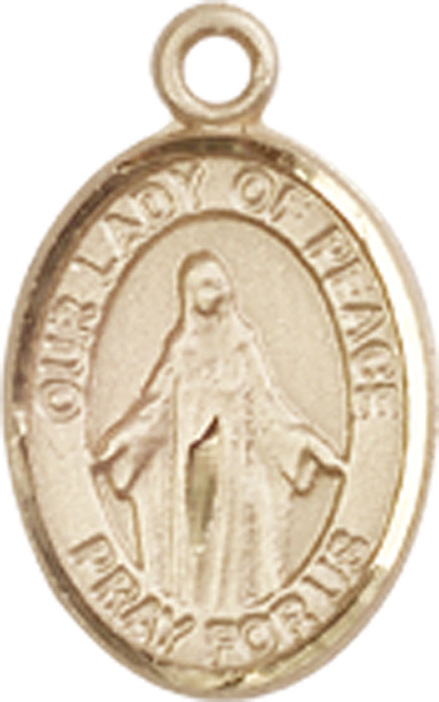 14kt Gold Our Lady of Peace Medal