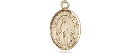 14kt Gold Our Lady of Peace Medal