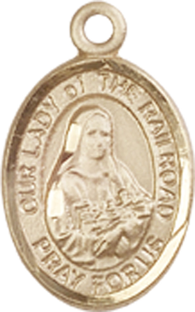 14kt Gold Our Lady of the Railroad Medal