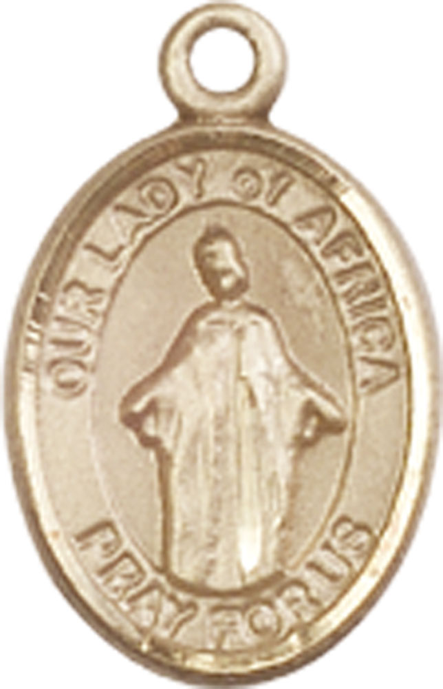 14kt Gold Our Lady of Africa Medal