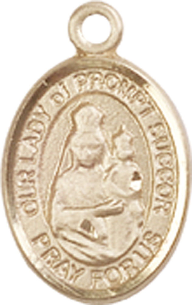 14kt Gold Our Lady of Prompt Succor Medal