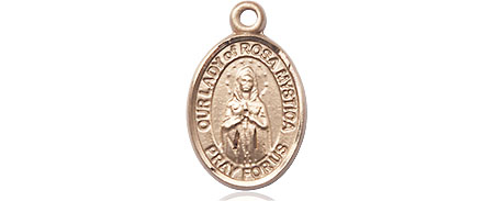 14kt Gold Our Lady of Rosa Mystica Medal