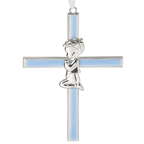 6.25&quot;H Blue Boy Cross
