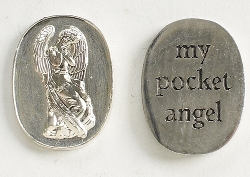 1" Oval Angel Token