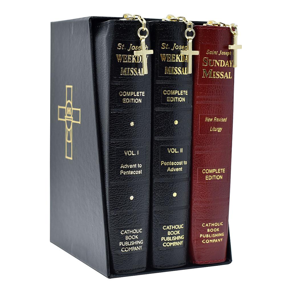 St. Joseph Missal Gift Set Of 3 (Zipper)