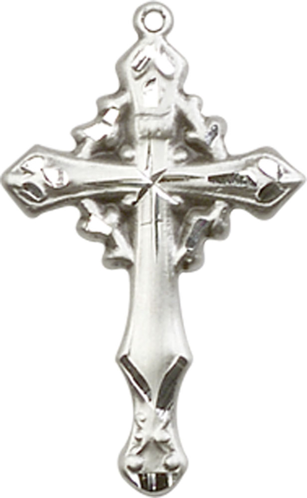 Sterling Silver Cross Medal - With Box