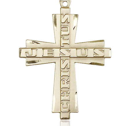 14kt Gold Filled Jesus Christus Cross Medal