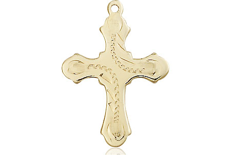 14kt Gold Filled Cross Medal