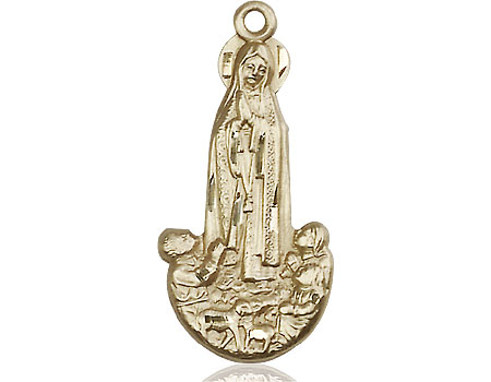 14kt Gold Filled Our Lady of Fatima Medal