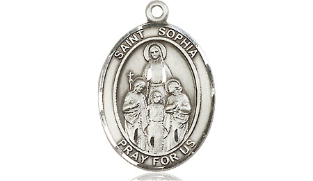 Sterling Silver Saint Sophia Medal