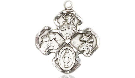 Sterling Silver 4-Way Medal