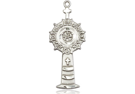 Sterling Silver Monstrance Medal