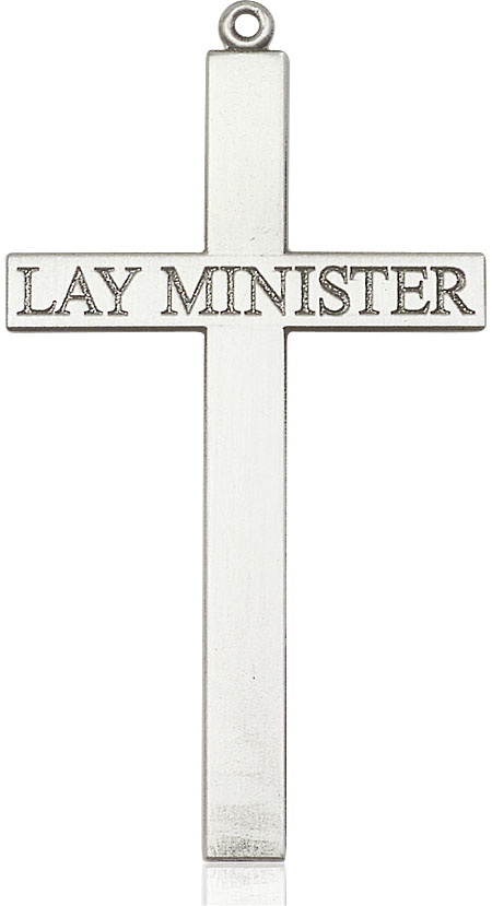 Sterling Silver Lay Minister Cross Medal