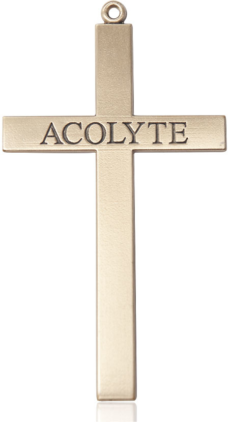 14kt Gold Filled Acolyte Cross Medal