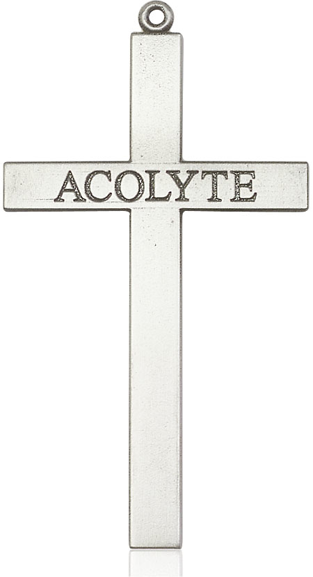 Sterling Silver Acolyte Cross Medal