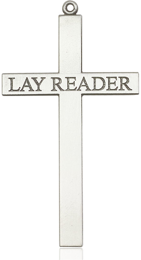 Sterling Silver Lay Reader Cross Medal