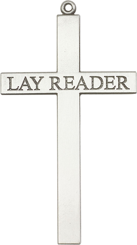 Sterling Silver Lay Reader Cross Medal
