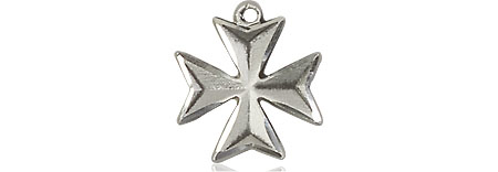Sterling Silver Maltese Cross Medal