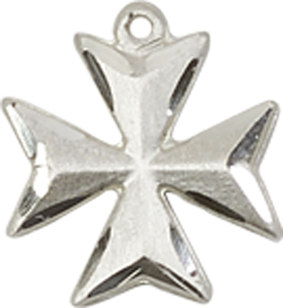 Sterling Silver Maltese Cross Medal