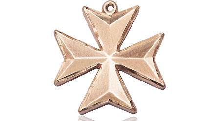 14kt Gold Filled Maltese Cross Medal