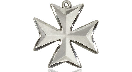 Sterling Silver Maltese Cross Medal