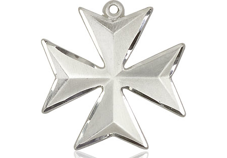 Sterling Silver Maltese Cross Medal