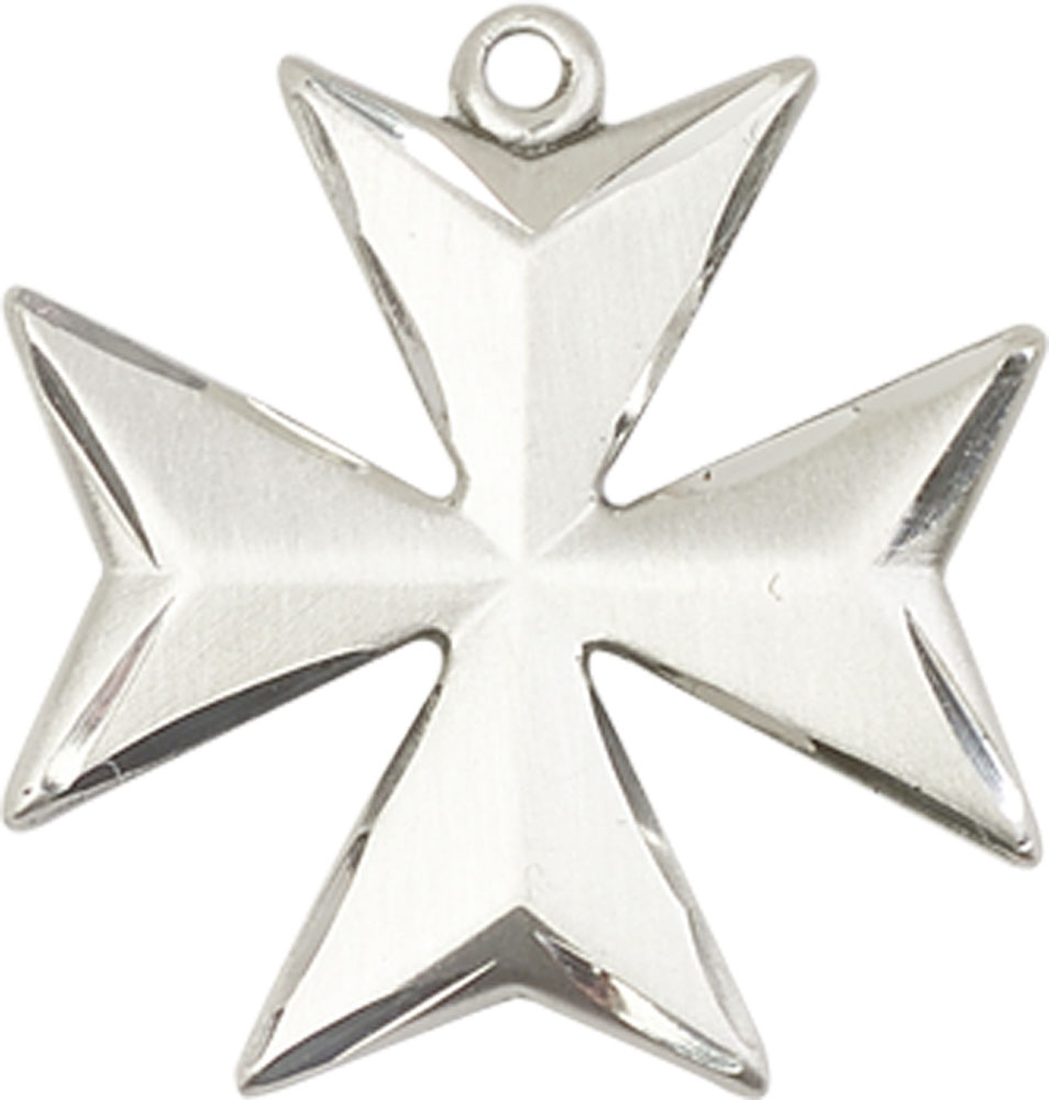 Sterling Silver Maltese Cross Medal