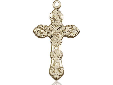 14kt Gold Filled Cross Medal