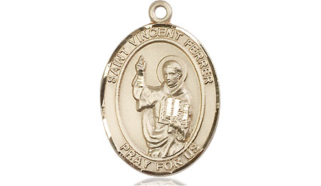 14kt Gold Filled Saint Vincent Ferrer Medal