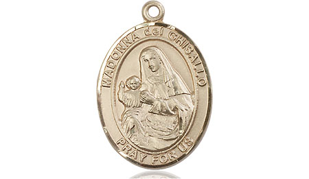 14kt Gold Filled Saint Madonna Del Ghisallo Medal