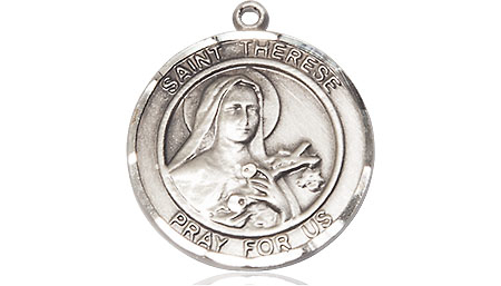 Sterling Silver Saint Therese of Lisieux Medal