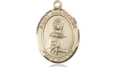 14kt Gold Filled Saint Anastasia Medal