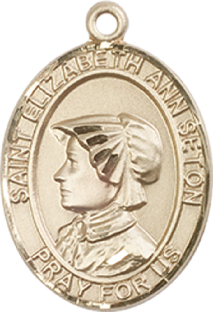 14kt Gold Filled Saint Elizabeth Ann Seton Medal