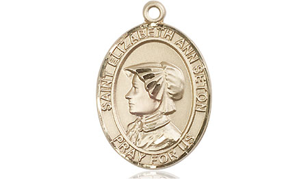 14kt Gold Filled Saint Elizabeth Ann Seton Medal