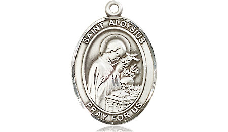 Sterling Silver Saint Aloysius Gonzaga Medal