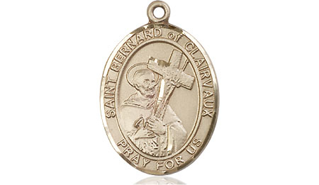 14kt Gold Filled Saint Bernard of Clairvaux Medal