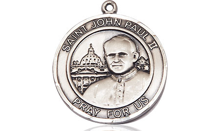 Sterling Silver Saint John Paul II Medal