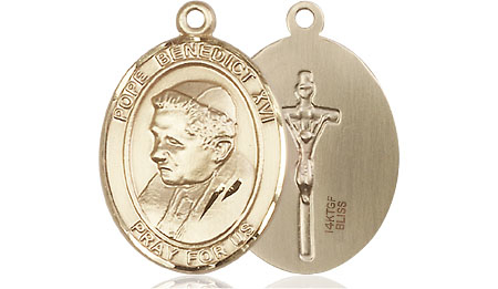 14kt Gold Filled Pope Benedict XVI Medal