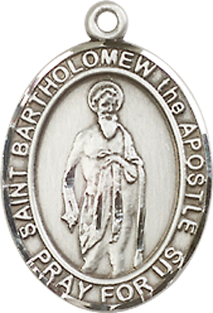 Sterling Silver Saint Bartholomew the Apostle Medal